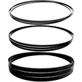 TASP 80" Bandsaw Blades Set (1/8" 1/4" 1/2" Wide), Pack of 3