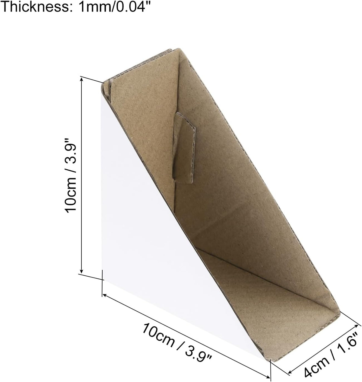 Adjustable Cardboard Corner Protector, Cardboard Edges Protector 10x10x4cm for Art, Packing, Shipping Supplies Pack