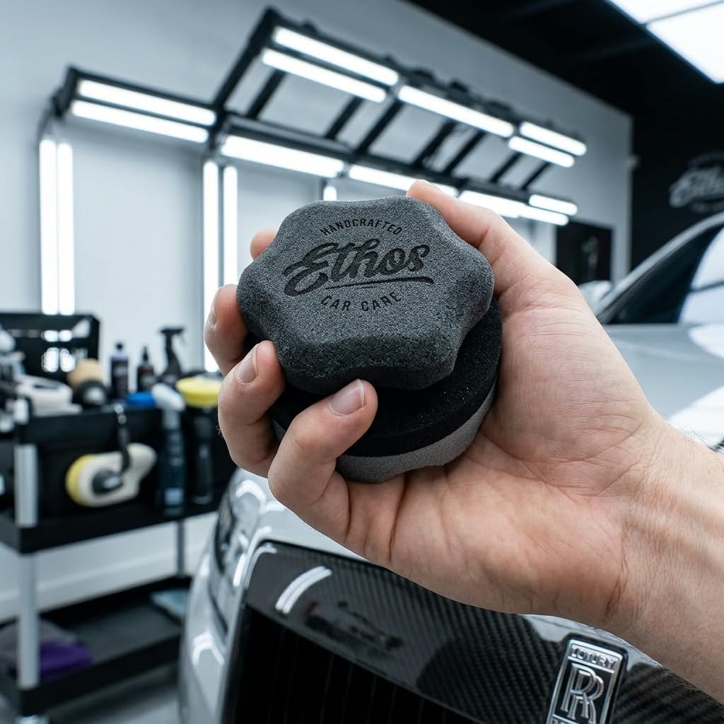 Tire Shine Applicator - Tire Shine Car Detailing Foam Sponge Tool - Tire Cleaner and Shine Tire Foam - Tire Shine