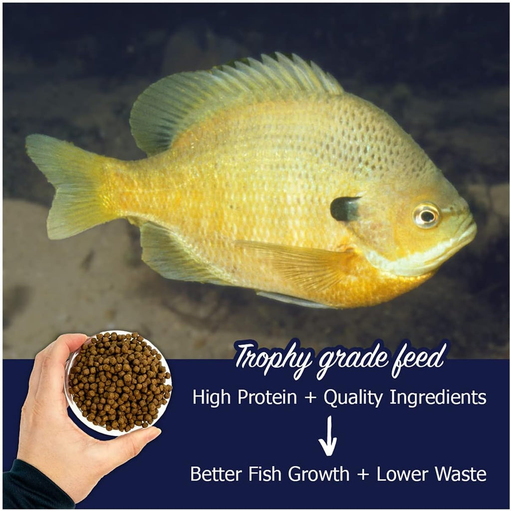 Game Fish Food Variety | Pond and Lake Fish Food Pellets | 22 lb Bag | Feed to Bass, Bluegill, Trout, Catfish