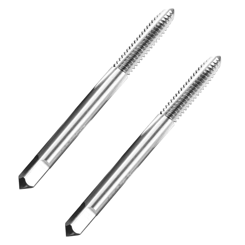2pcs No 10-24 UNC Thread Tap Right Hand, M2 HSS 10 x 24 UNC Straight Fluted Machine Tap