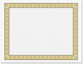 Certificate Paper Diplomat - Blank Certificates, Golden Border | 50 Pack, 8.5x11 certificate paper, blank parchment