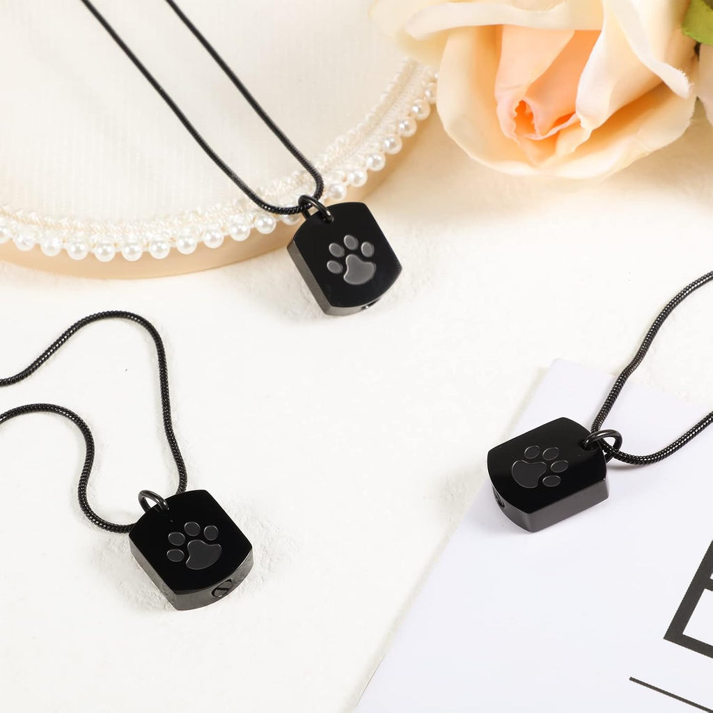 3 Pcs 3 Pcs Pet Cremation Jewelry Urn Memorial Ashes Necklace