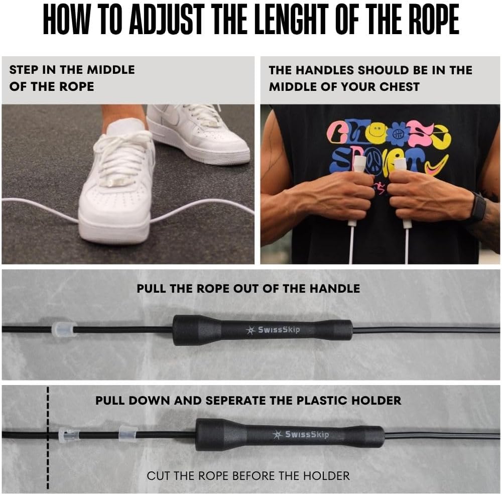 Speed Jump Rope by Dayan Kolev, 5mm PVC Skipping Rope, Great for Beginners and Advanced Athlets, Designed for