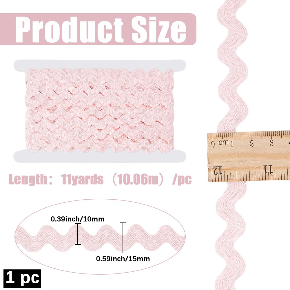 11 Yard 10mm Rick Rack Trim RIC Rac Wave Bending Fringe Ribbon