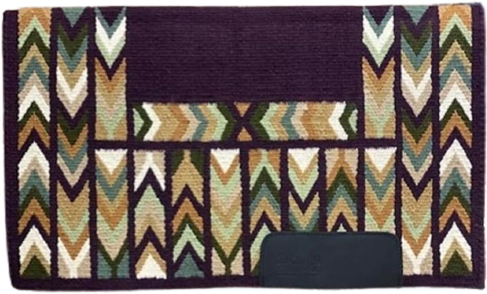 Horse Western Ranch Saddle pad/New Zealand Wool Western Saddle Blanket Top Wool Pad Sensor Flex (Customization
