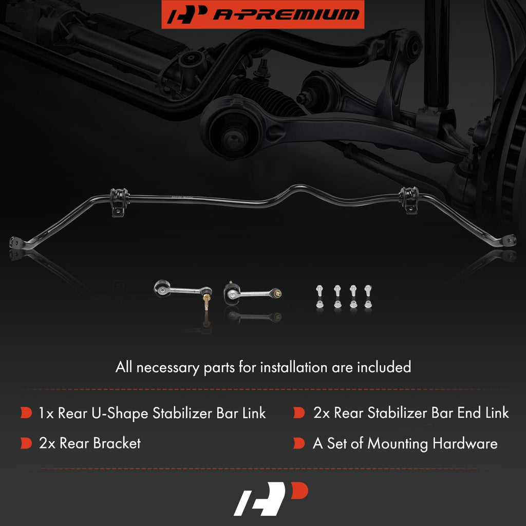 [22mm] Rear Suspension Stabilizer Bar Assembly Sway Bar Kit
