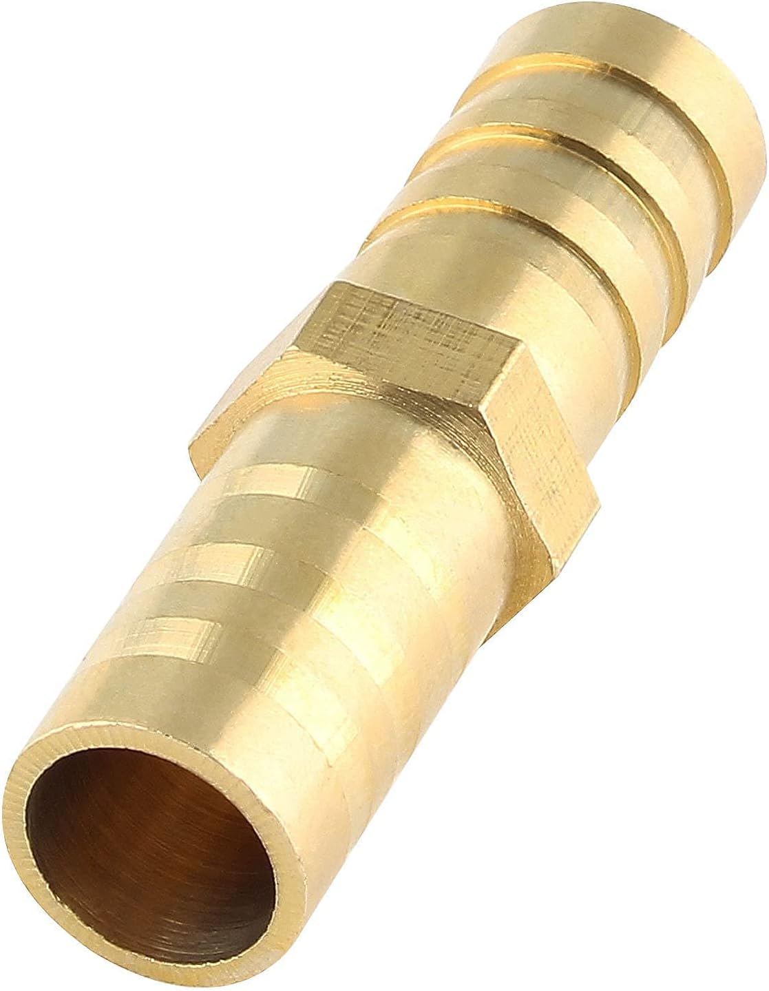Piutouyar 10Pcs Brass Hose Barb Fitting, 3/8" x 3/8" Hose ID