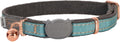 Urban Cat Safety Collar Small/Medium - Turquoise Moon