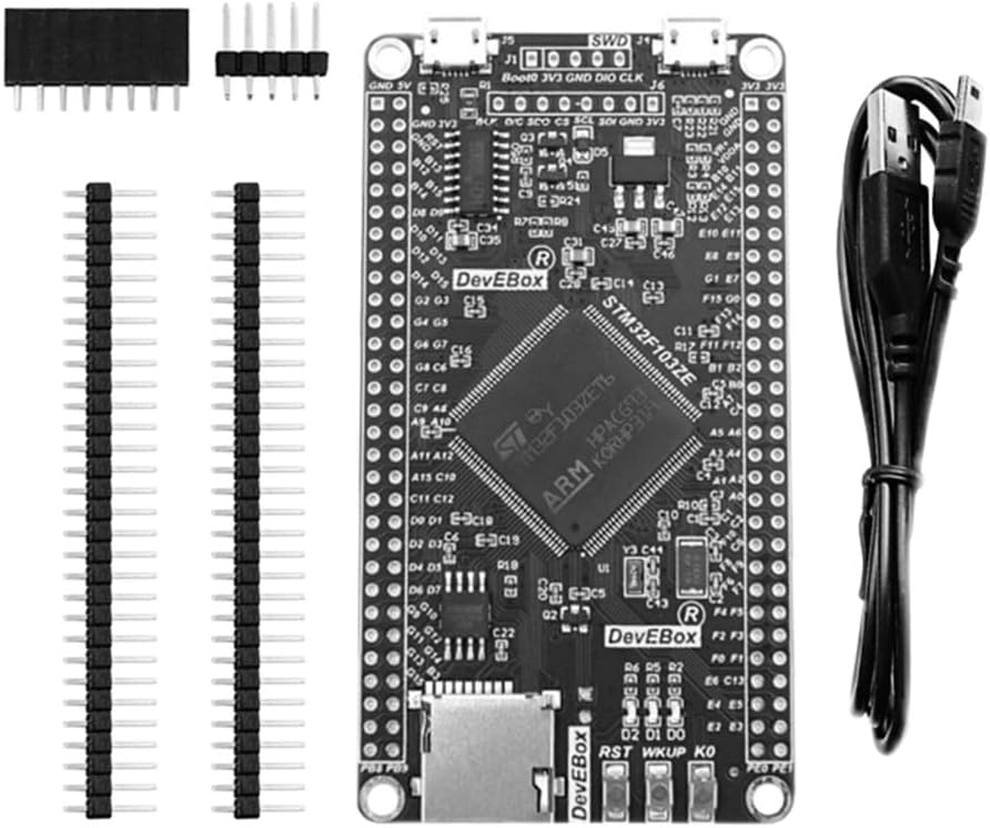 STM32F103ZET6 Development Board, STM32 Core Boards with 8MHz RTC Crystal & SWD Debug Interface for Electronics Hobbyists