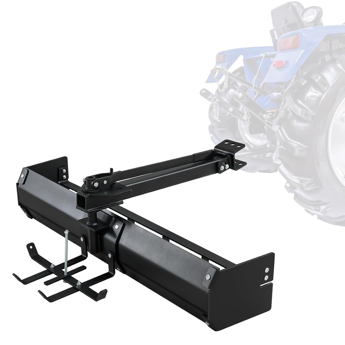 Box Scraper Compatible with Tractor Box Blade Hitch Tow Suitable for Construction Landscaping Agriculture Steel