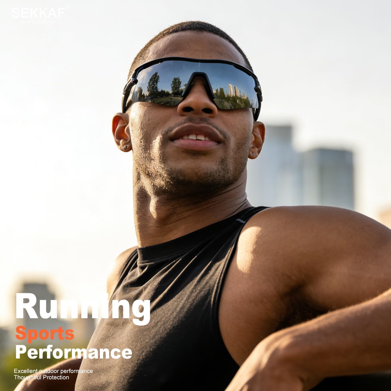 Polarized Sports Sunglasses for Men Women and Youth, UV400 Protection Ideal for Cycling Baseball Fishing Golf Running