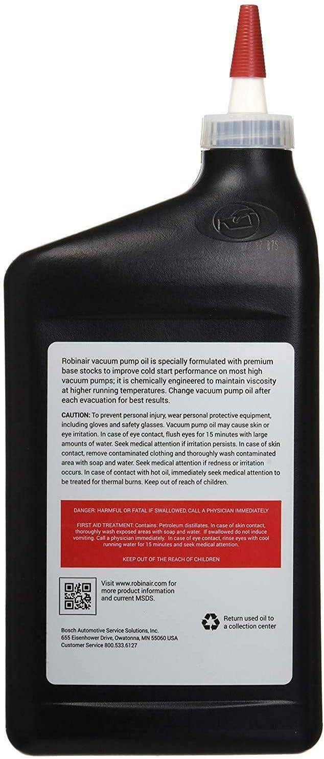 Robinair 13203.0 Premium High Vacuum Pump Oil - 1 Quart
