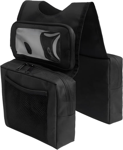 Motorcycle Tank Bag, Large ATV Tank Top Bag with Touch Screen Phone Pouch & Drink Holder, Universal Waterproof