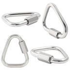Cionyce M6 Delta Quick Links Triangle 1/4 Inch, 4 Pcs