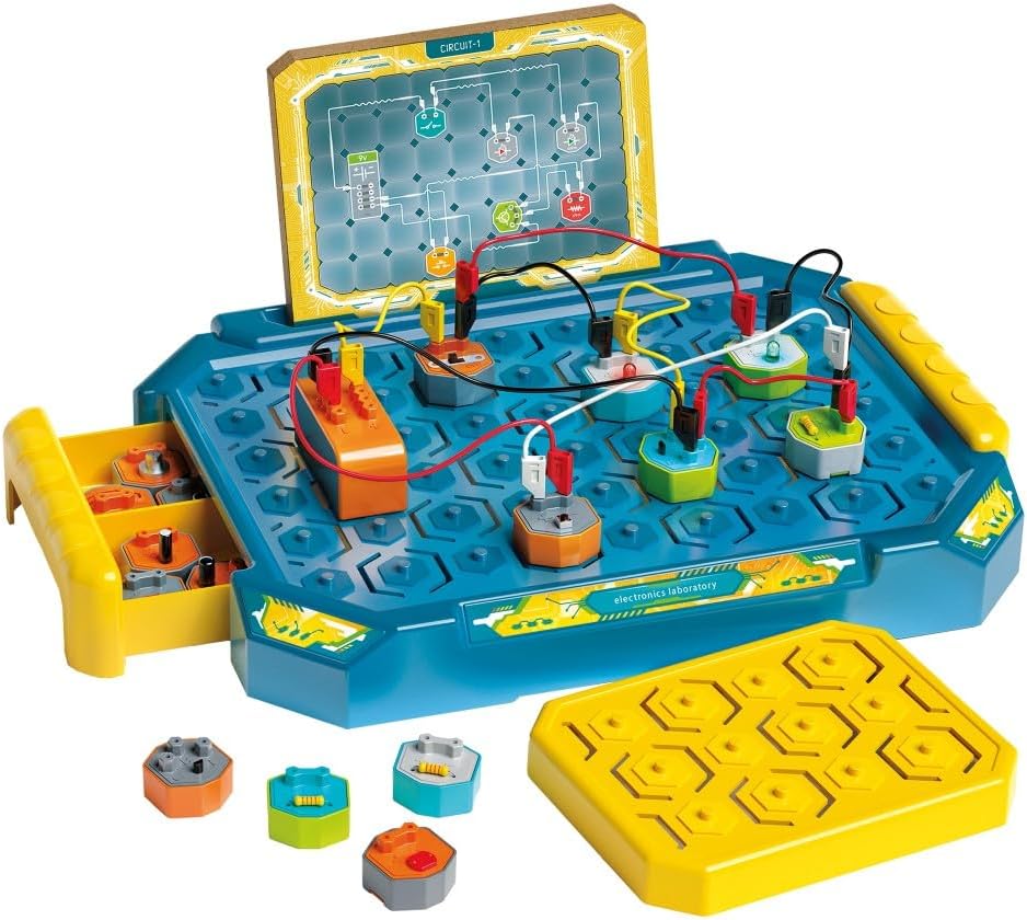 Science & Play: Electronic Lab Kit for Kids, Educational STEM Experiment Set for Learning Electronics and Circuitry