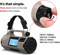 NOAA Weather Radio Emergency Radio with Hand Crank & Solar Charging | AM FM SW Weather Alert 5000mAh Battery, Phone
