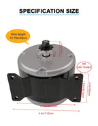 24V 250W Permanent Magnet Brushed DC Motor for DIY Generator Projects