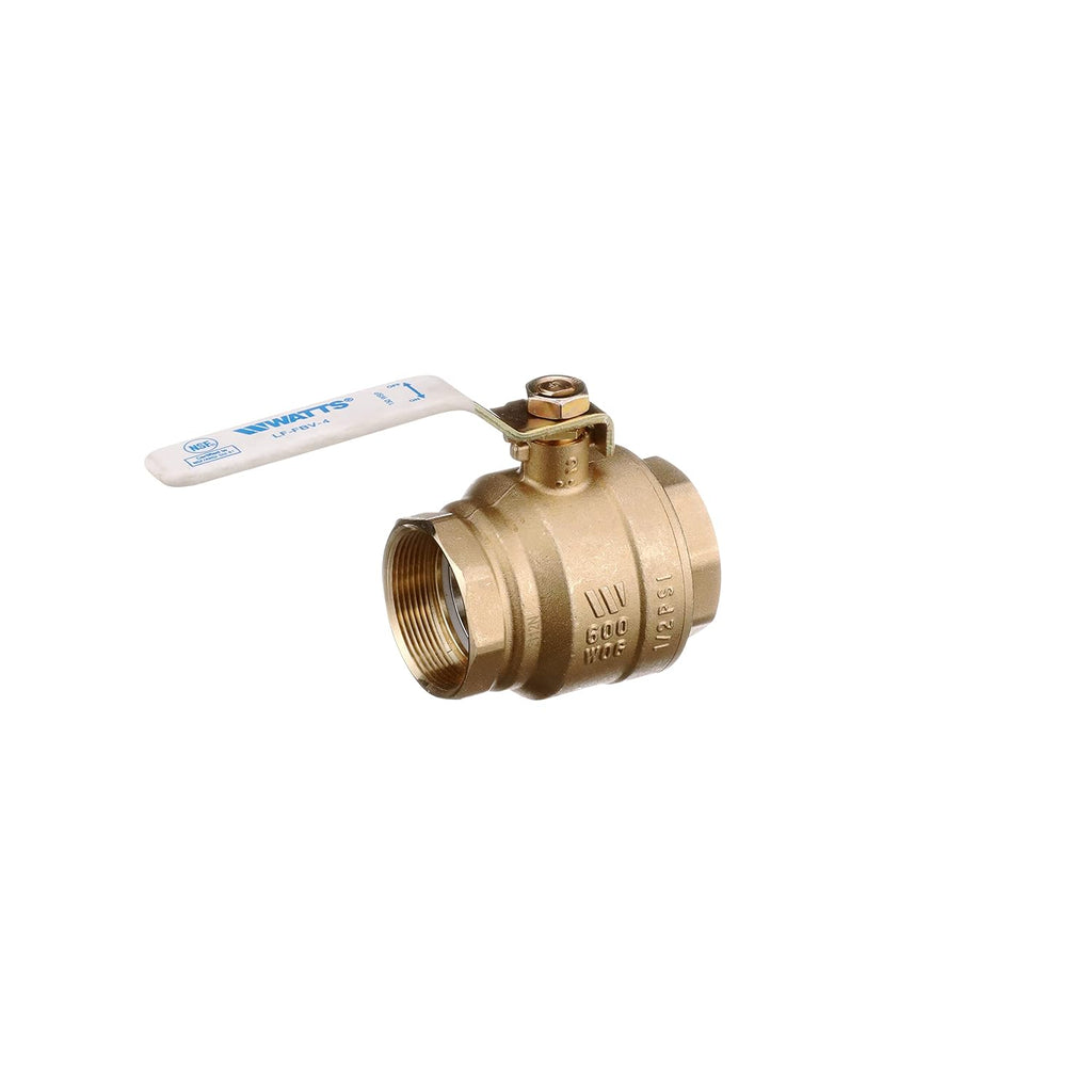 Watts 2" Lead-Free Brass Full Port Ball Valve Female Threaded 2-Piece