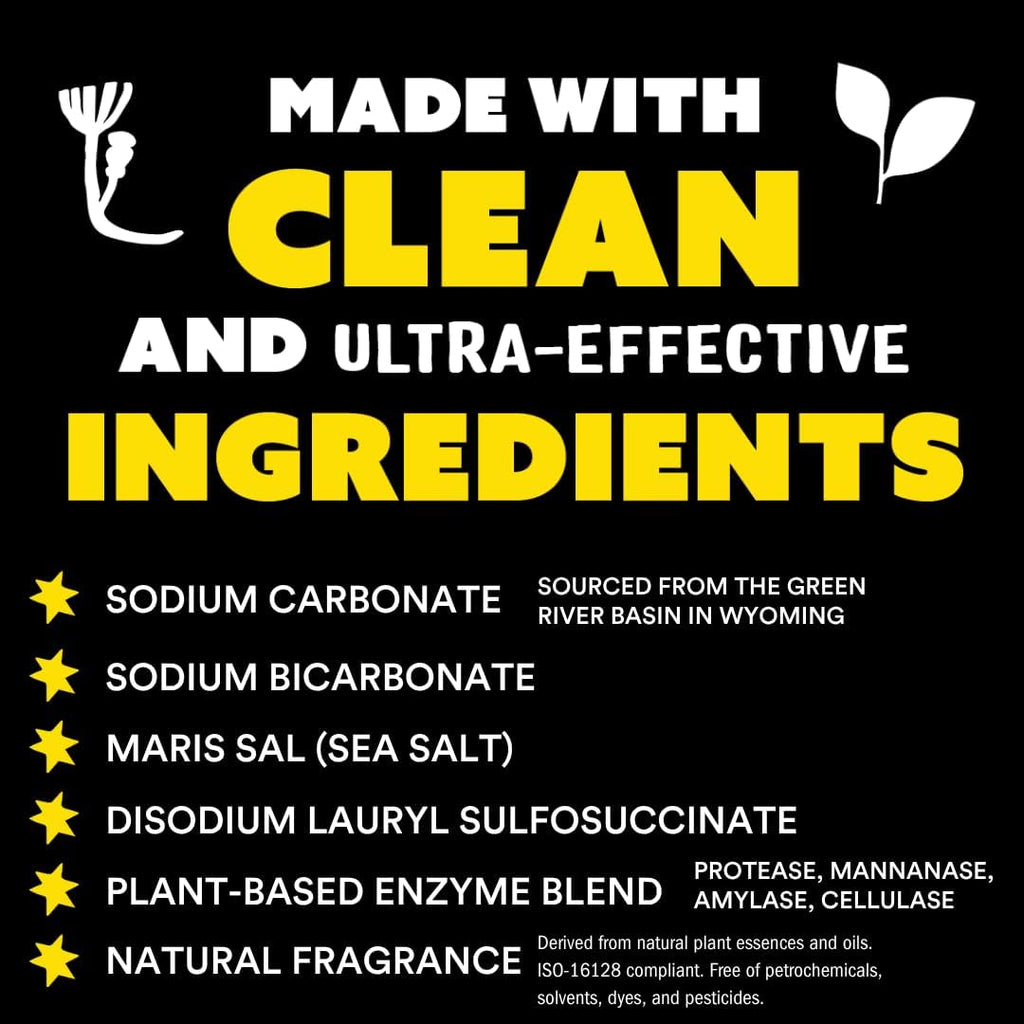 Active Wear Laundry Detergent | Extra Strength Sport Laundry Powder, Stain Fighting for Performance Fabrics and