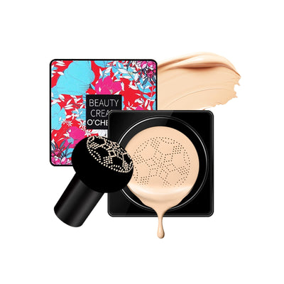 O’CHEAL Cushion Concealer with Mushroom Sponge Applicator,Natural