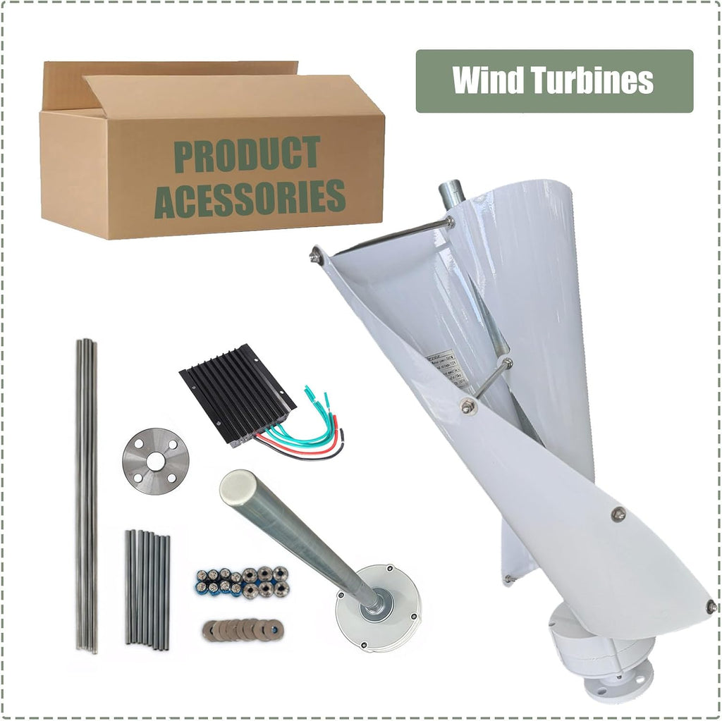 Magnetic Levitation Wind Turbine 12000W, Vertical Wind Turbine Generator Kit with MPPT Controller, for Home Street