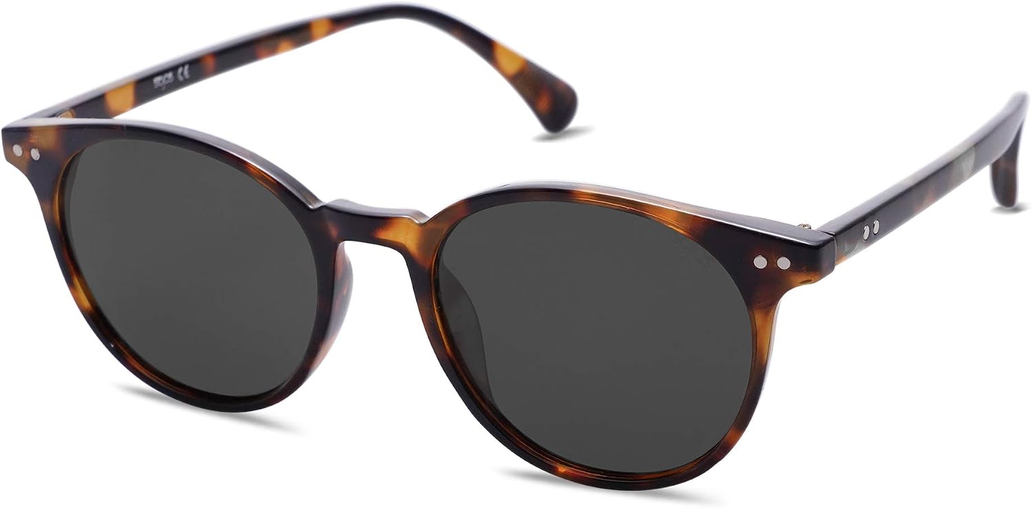 Small Round Classic Polarized Sunglasses for Women Men Vintage Style | UV400 Lens Lightweight Design Comfortable and