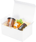 6 Pack 9x6x4 Inch Medium White Gift Boxes with Lids for Presents
