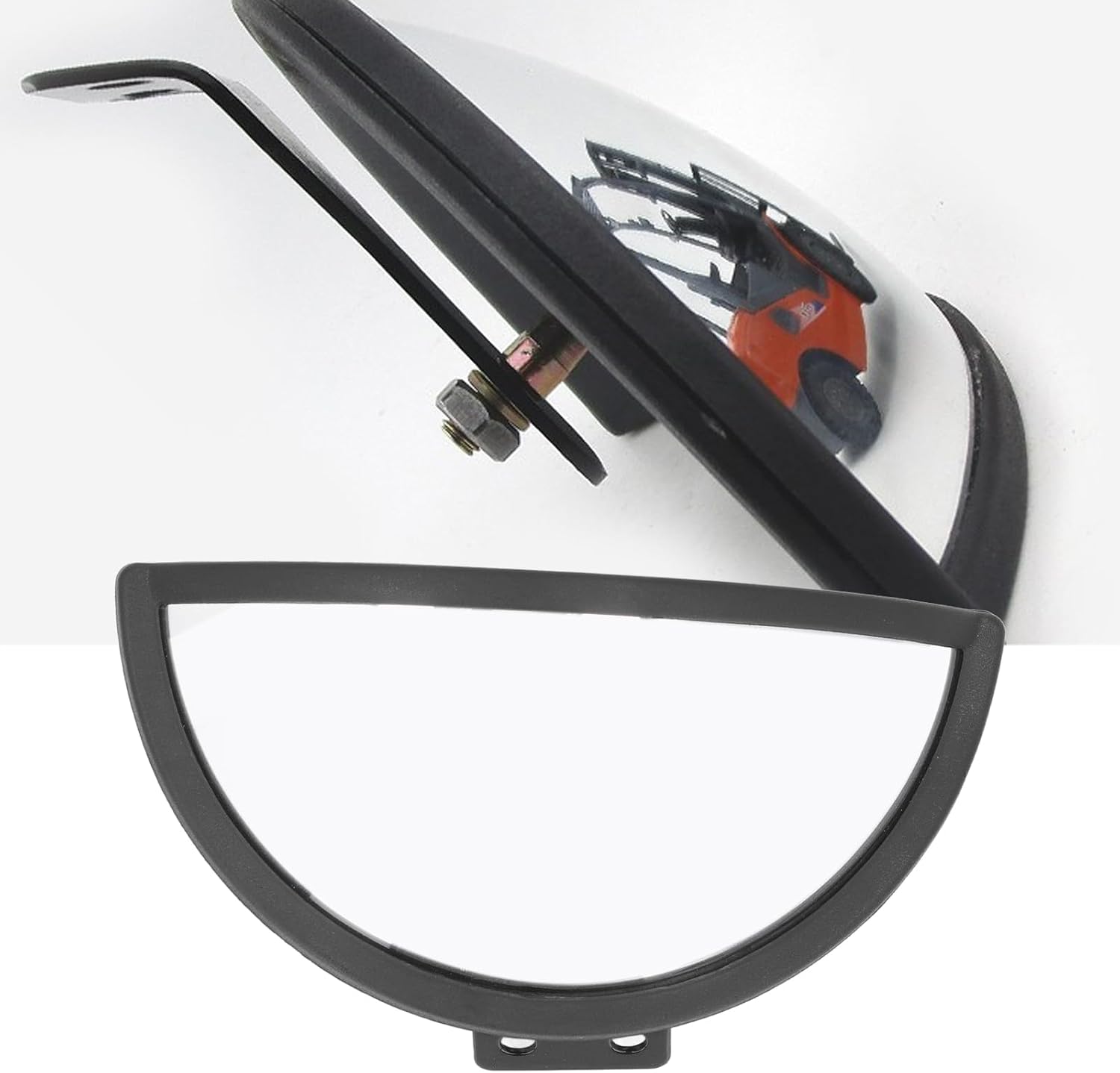 1 Pc Rearview Mirror Blindspot for Forklift, ABS and Glass Safety Security Half Dome Mirror, Convex Mirror for Most