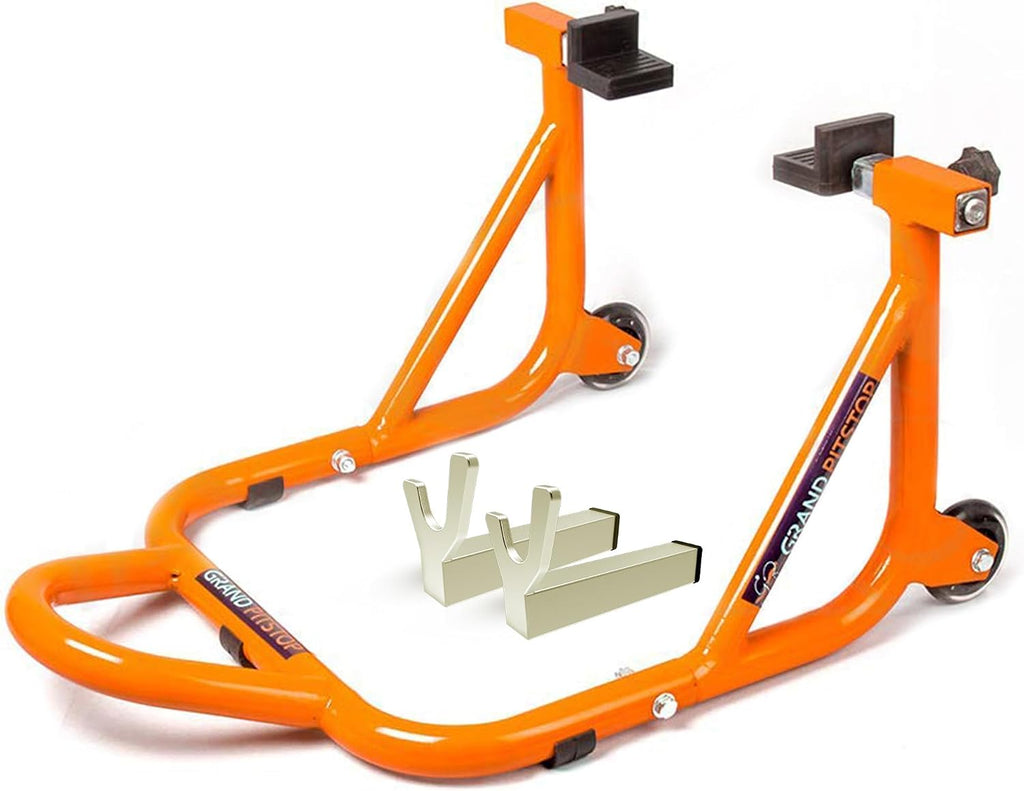 Motorcycle Stand, Paddock Lift Stand for Rear Wheel with Fork & Swingarm Spool,Weight Capacity 529 lbs/240 Kg's
