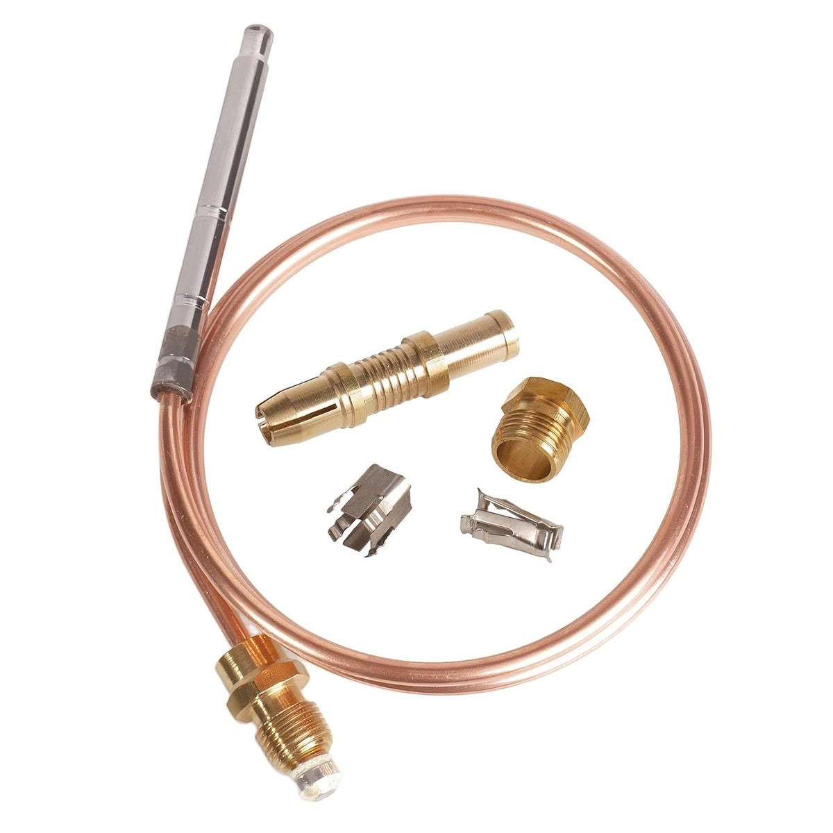 Thermocoupler for Robertshaw Thermostat Control Pilot Burner Assembly Replacement 1980-036 Snap Fit Universal Thermocouple (36")