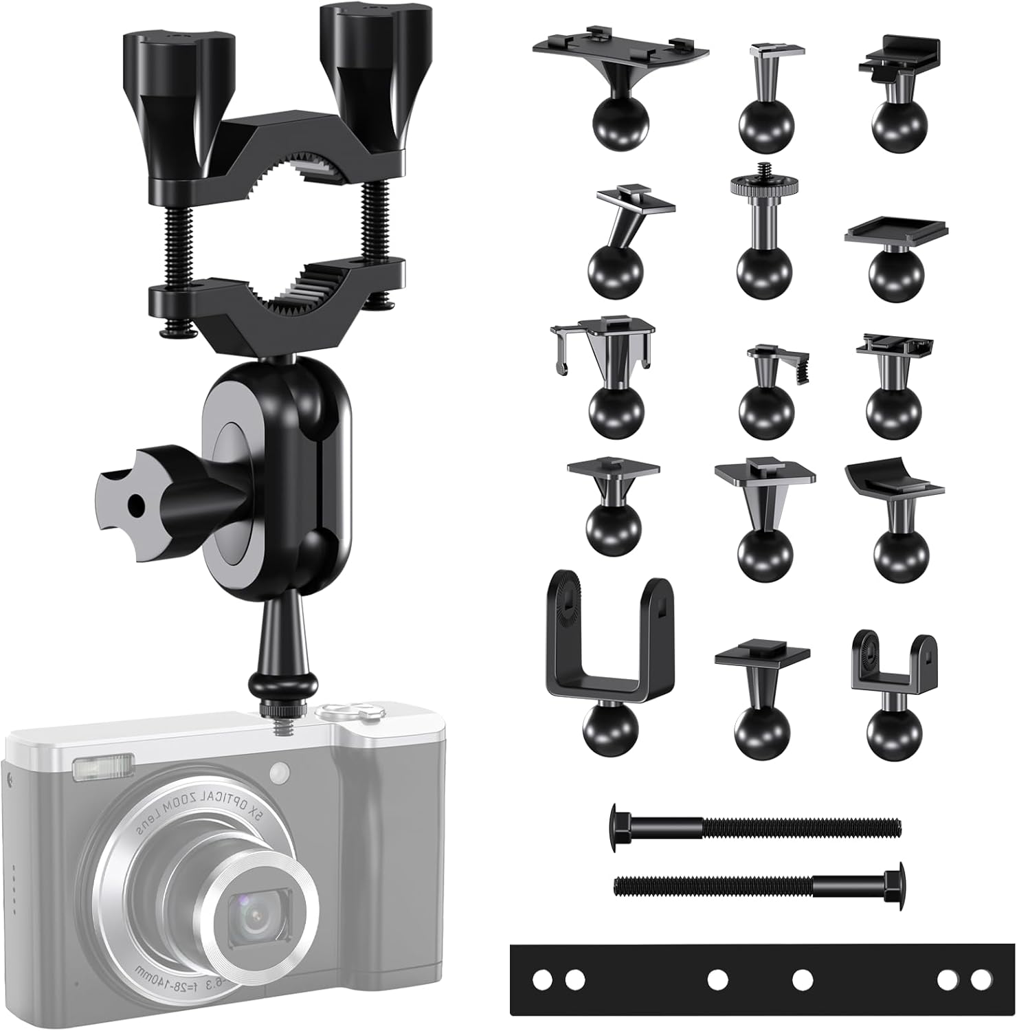 Dash Cam Mount, Rearview Mirror Bracket Installation Kit, for Rove APEMAN CHORTAU VANTRUE Crosstour Old Shark GoPro