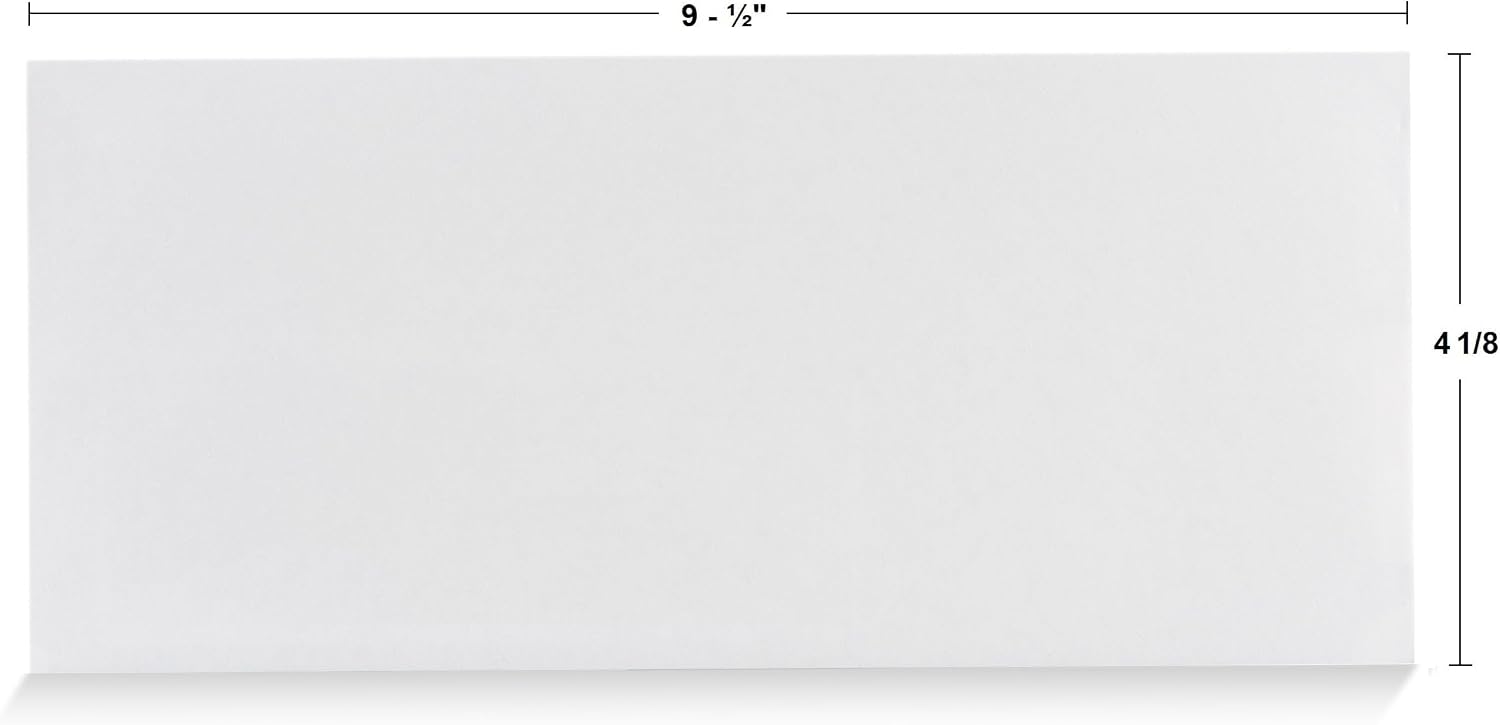 #10 Business Envelopes Letter Size Windowless Self Seal Security 100ct