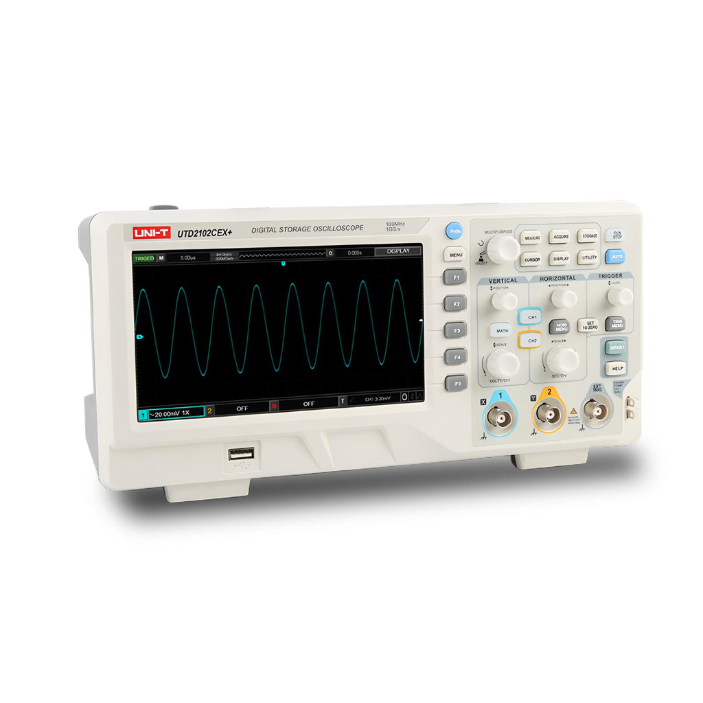 UNI-T UTD2102CEX+ Digital Oscilloscope, 2CH 100MHz, Education