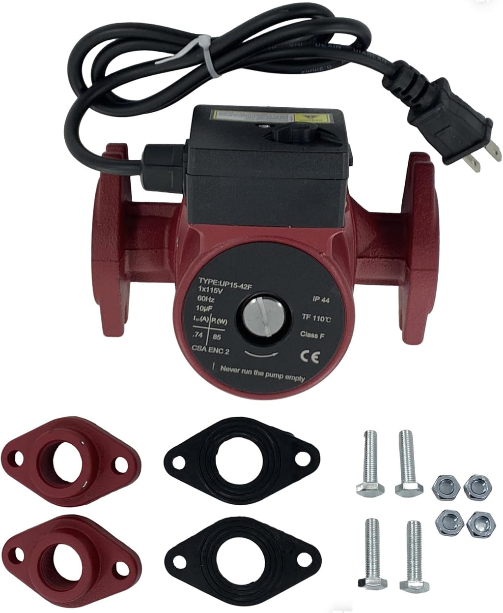 59896155 UP15-42F Circulator Pump 1/25HP 115V Compatible with Grundfos