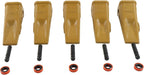 5X 1U3252 Bucket Digging Teeth Tooth with Pin's 8E6259 & Fastener's 8E6258