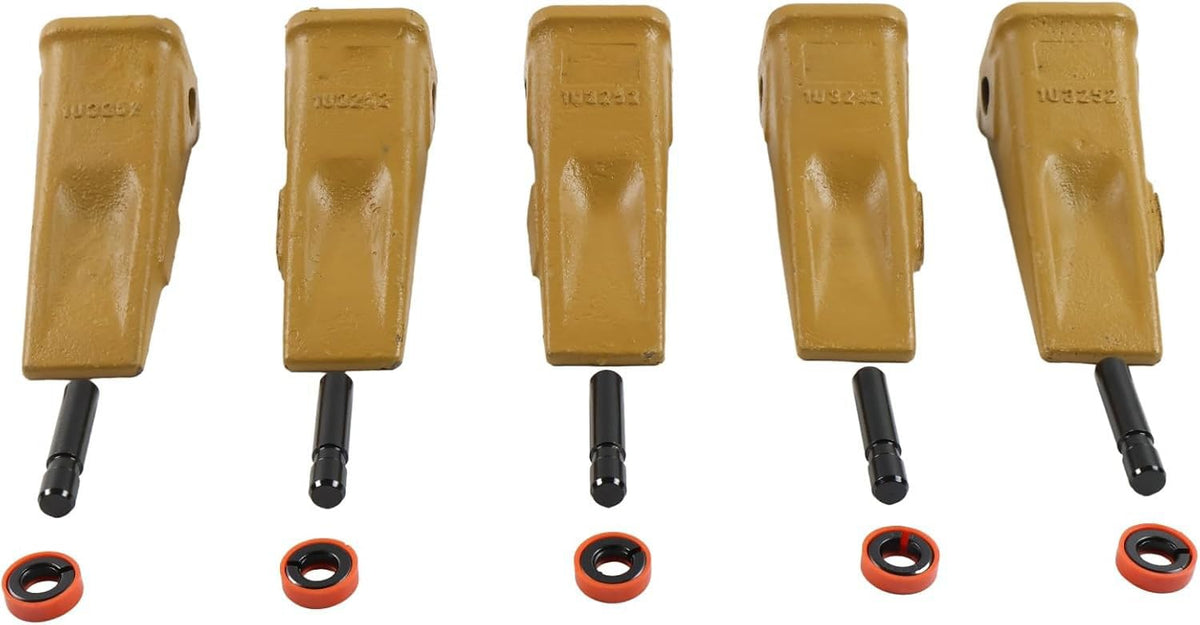 5X 1U3252 Bucket Digging Teeth Tooth with Pin's 8E6259 & Fastener's 8E6258