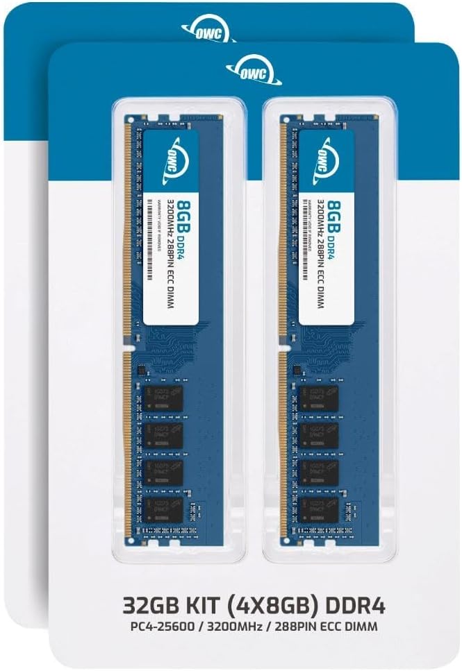 OWC 32GB (4x8GB) DDR4 3200MHz ECC UDIMM 288-pin Memory RAM