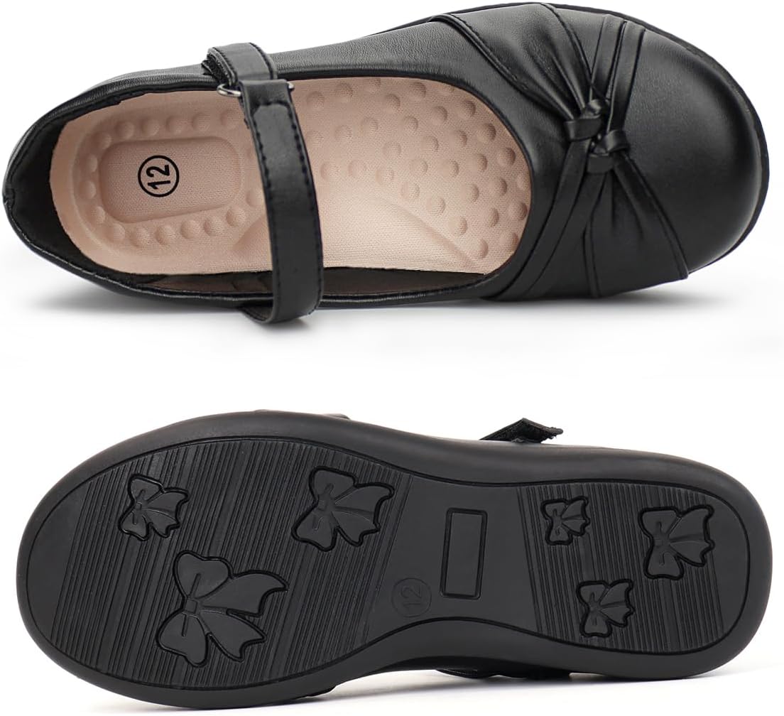 Girl's School Uniform Mary Jane Flats Dress Shoes
