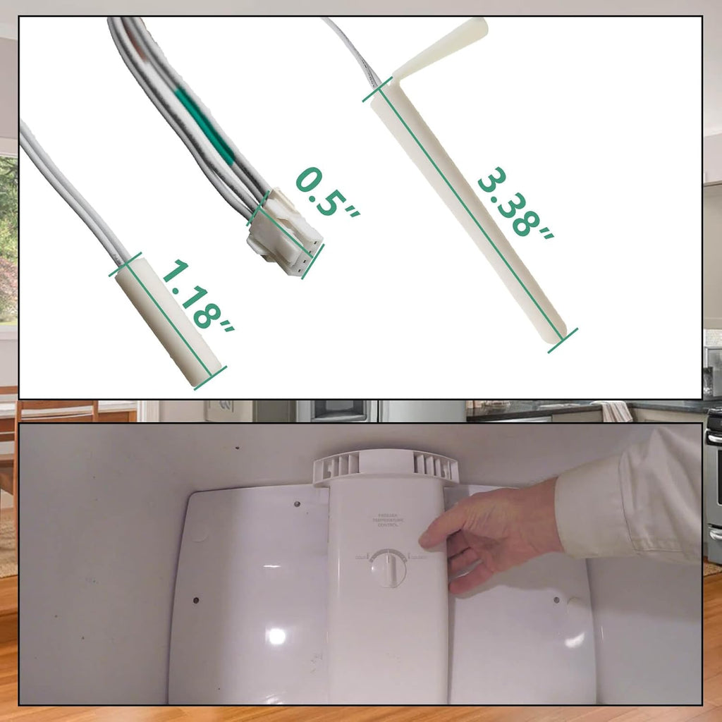 Upgrade Thermistor Assembly 242278801,Compatible with Frigidaire Crosley Refrigerator Freezer AP5802148 PS8760187 3016441 EAP8760187 FFHS2611PFEA FFSS2615TS0 LFSS2612TE0