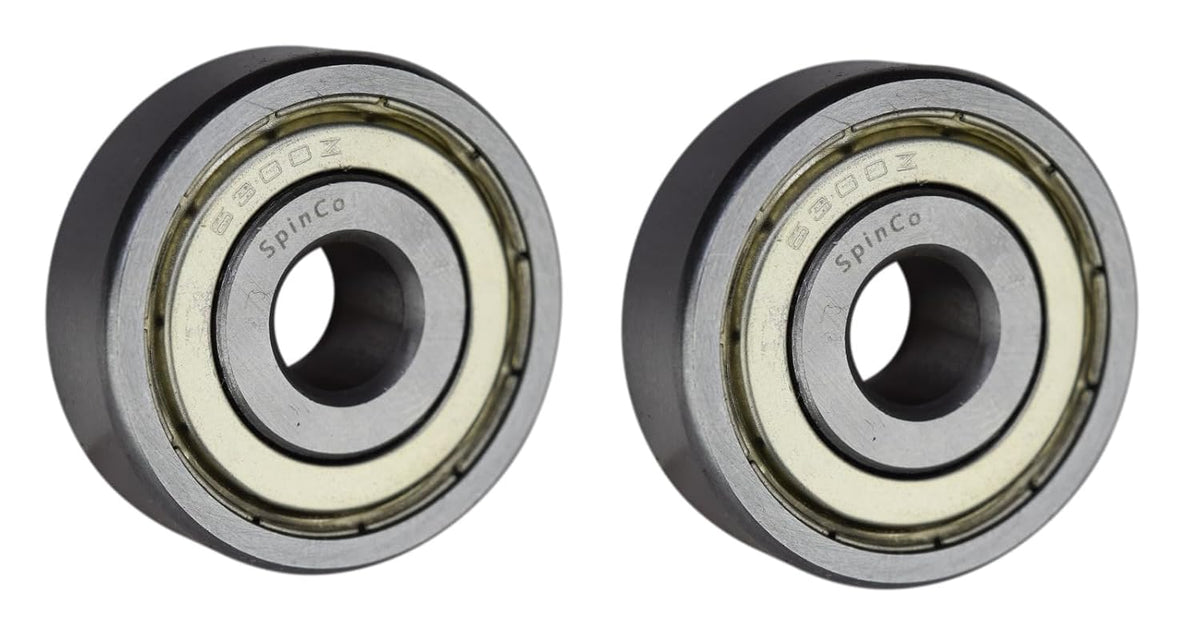 (2 Each) 6300-ZZ, 6300-2Z, 300SS Shielded Radial Ball Bearing 10X35X11 by SpinCo