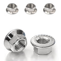 M8 Serrated Flange Nut, 15pcs M8-1.25mm Hexagon Flange Nuts