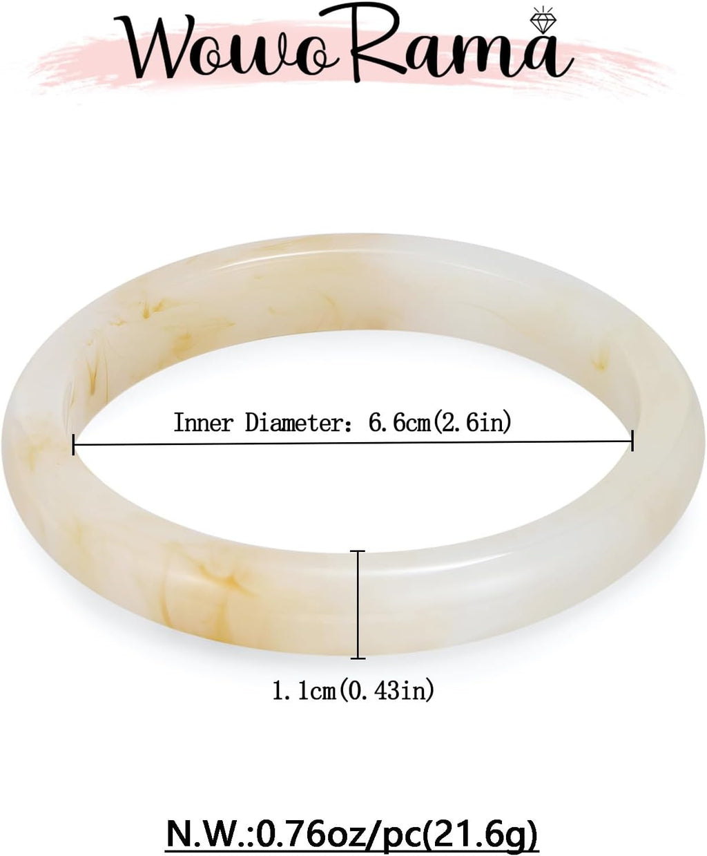 Colorful Resin Acrylic Bangle Bracelets for Women Geometric Chunky Mottled Acetate Resin Bangles Wide Acrylic Plastic