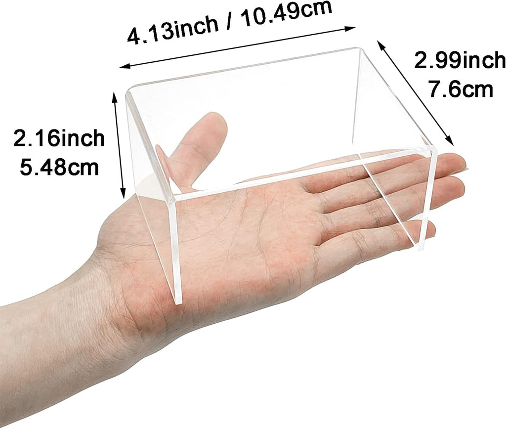 2 Sets Acrylic Display Risers(3",4",5") Clear Product Stand,Cupcakes Holder Dessert Transparent Showcase Stands