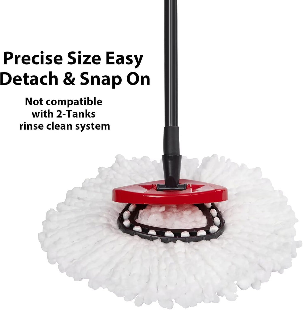 4-Pack Mop Replacement Heads for Ocedar Mop Replace Head EasyWrin Spin Mop Heads Replacements, Easy Cleaning Mop Head