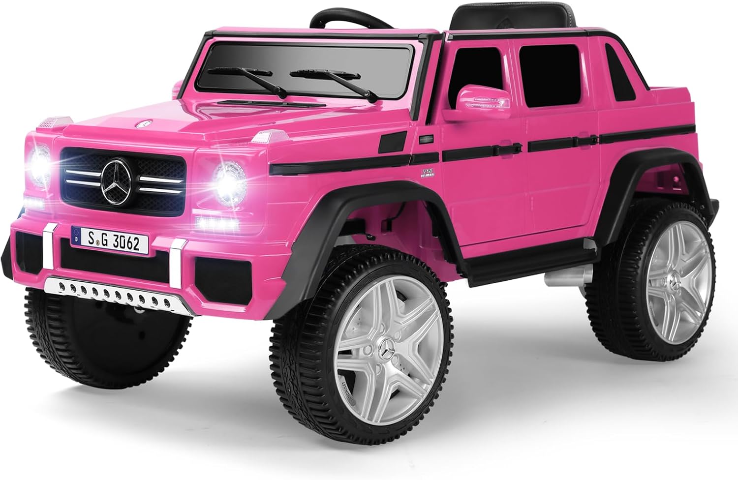 Ride On Cars, Licensed Mercedes-Benz Maybach G650S, 12V7AH Battery Powered Toy Electric Car for Kids W/LED Underglow