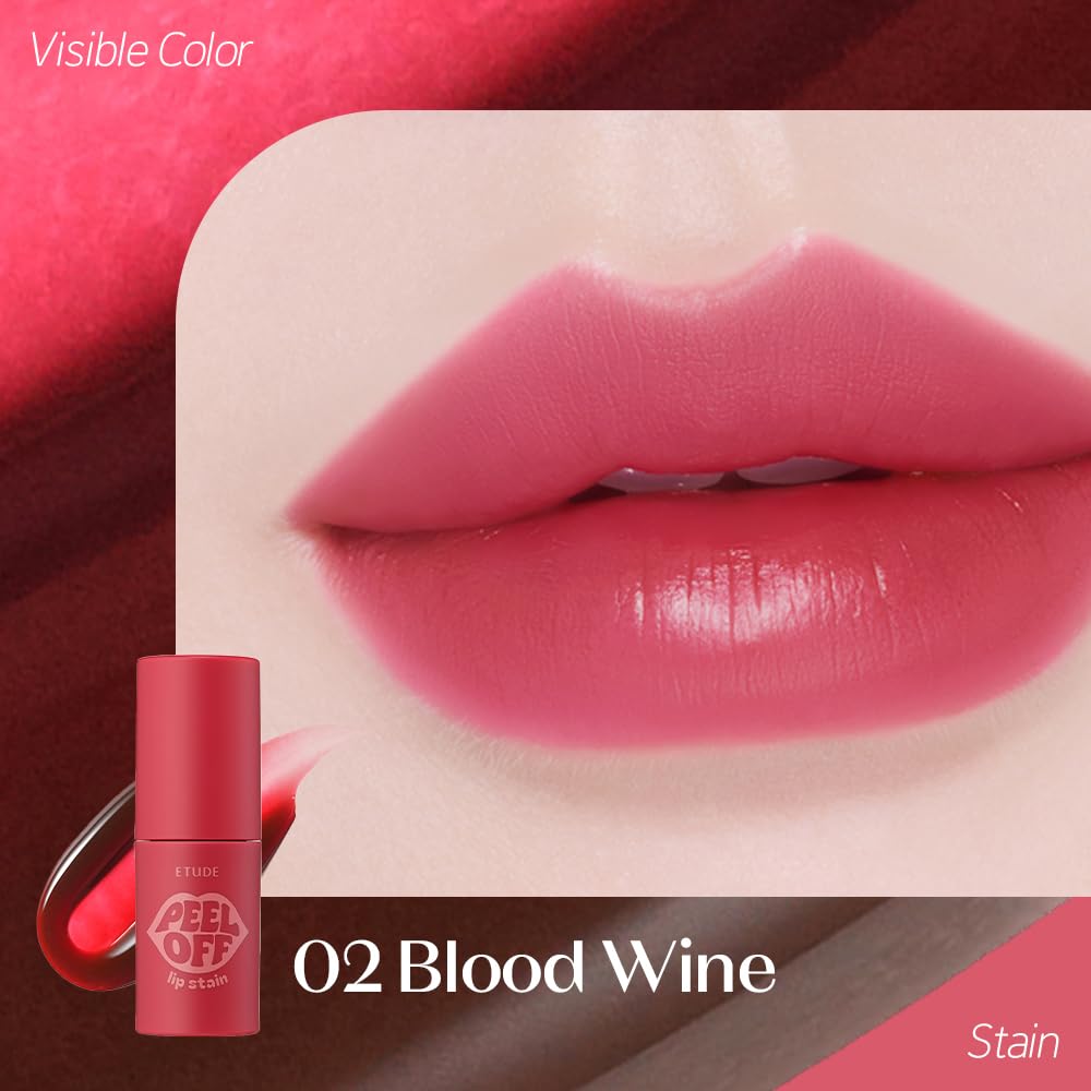 Dear Darling Peel-Off Lip Stain, Blood Wine, Waterproof