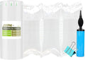 150 Count Packing Air Pillows for Shipping with Pump, Size 4.72" x 9.84"