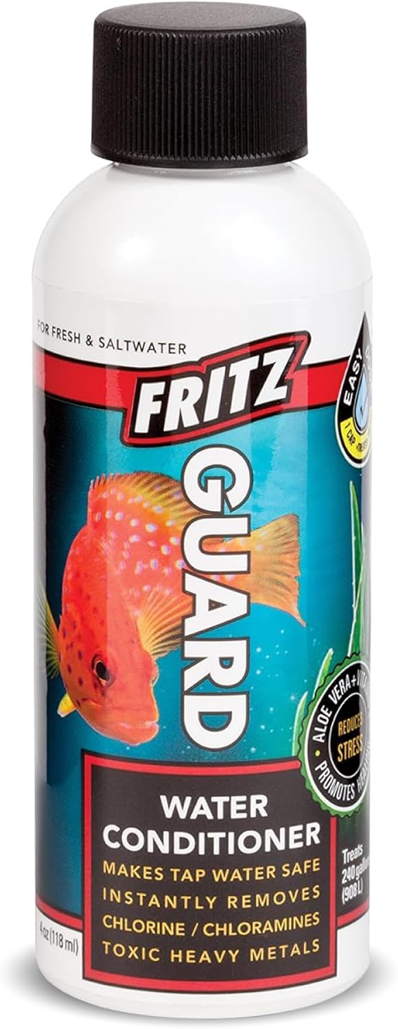 FritzGuard Water Conditioner/Dechlorinator Makes Tap Water Safe for Fresh & Salt Water Aquariums (4-Ounce)