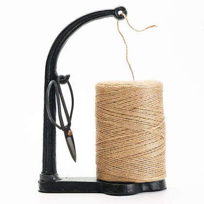 Cast Iron Twine Holder Set - Twine String & Rope Rack & Scissor